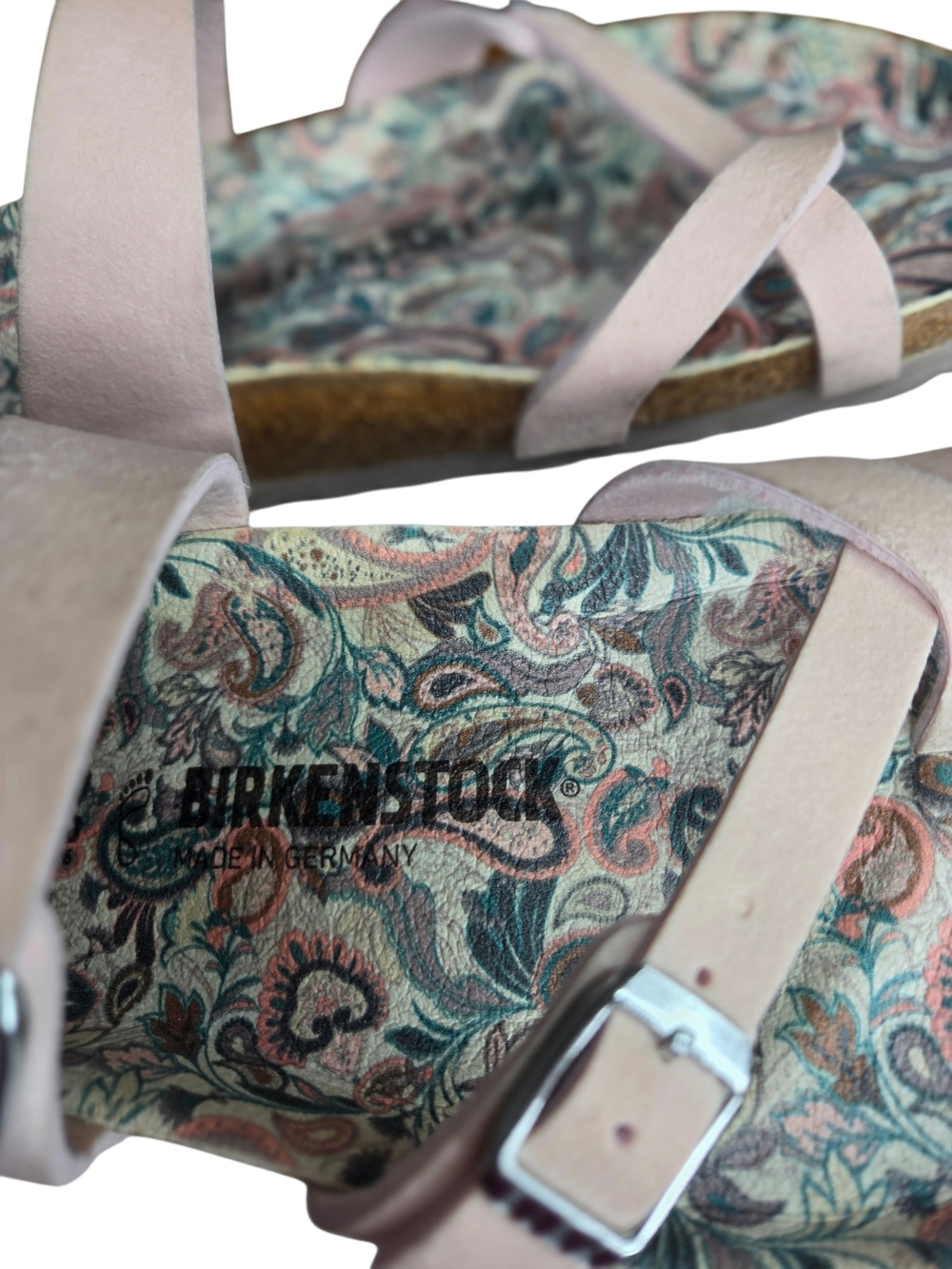 Birkenstock Women's Vegan "Mayari" w/Paisley Footbed Sandals Size 8.5-9 - Picture 8 of 8
